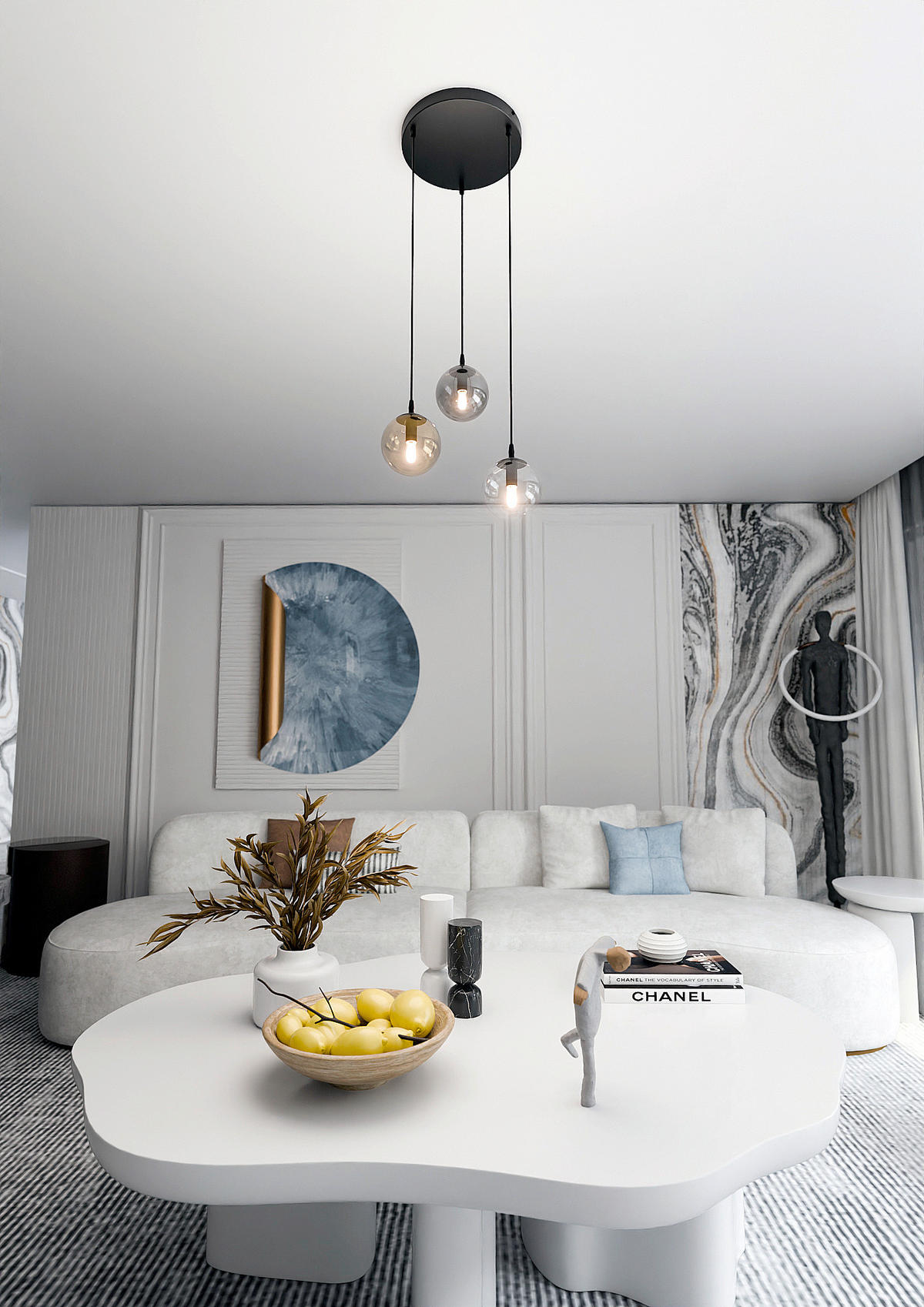 HÄNGELEUCHTE  40/40/100 cm    - Schwarz, KONVENTIONELL, Glas/Metall (40/40/100cm)