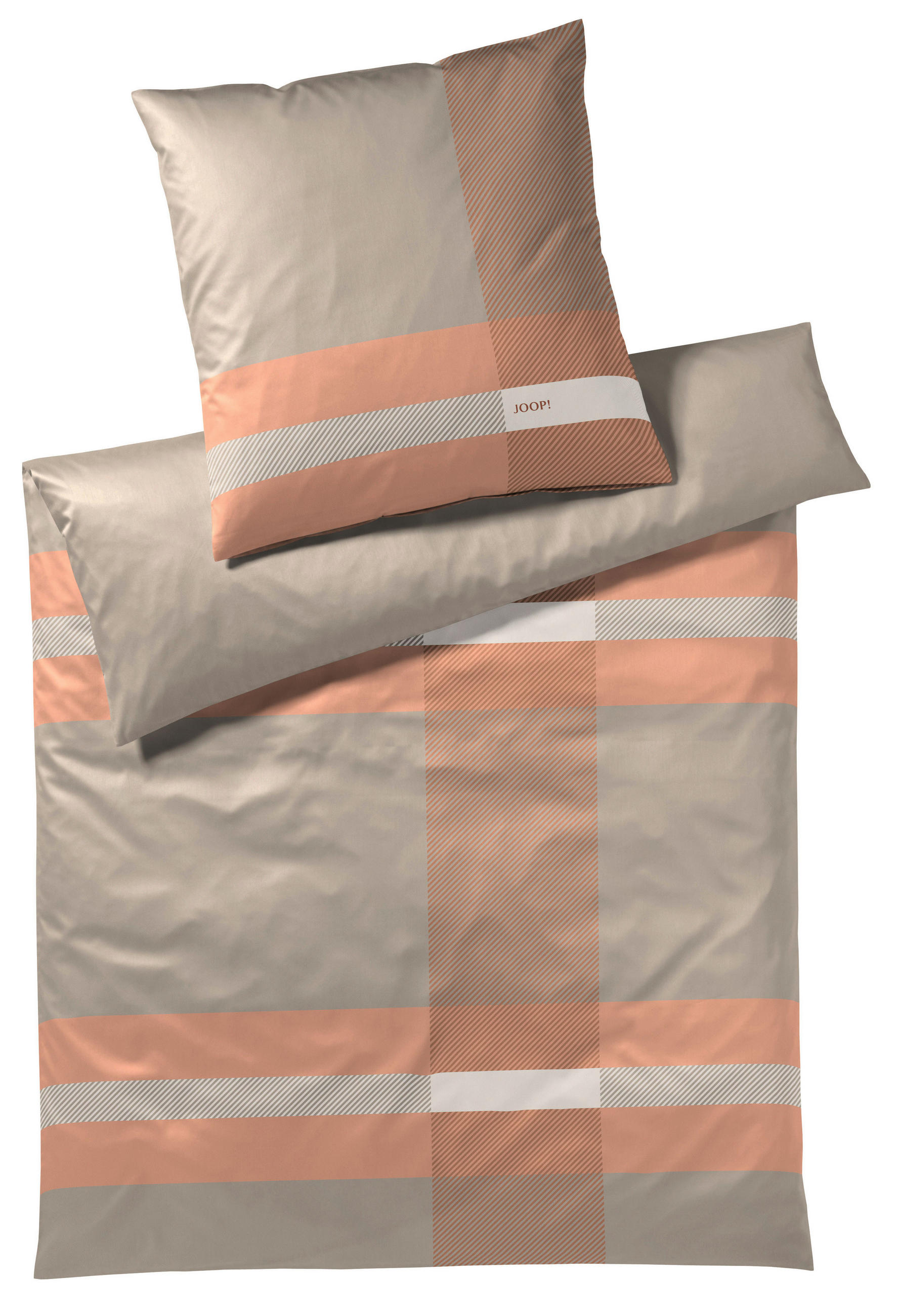 BETTWÄSCHE Modern Makosatin 155/220 cm  - Kupferfarben, Design, Naturmaterialien/Textil (155/220cm) - Joop!