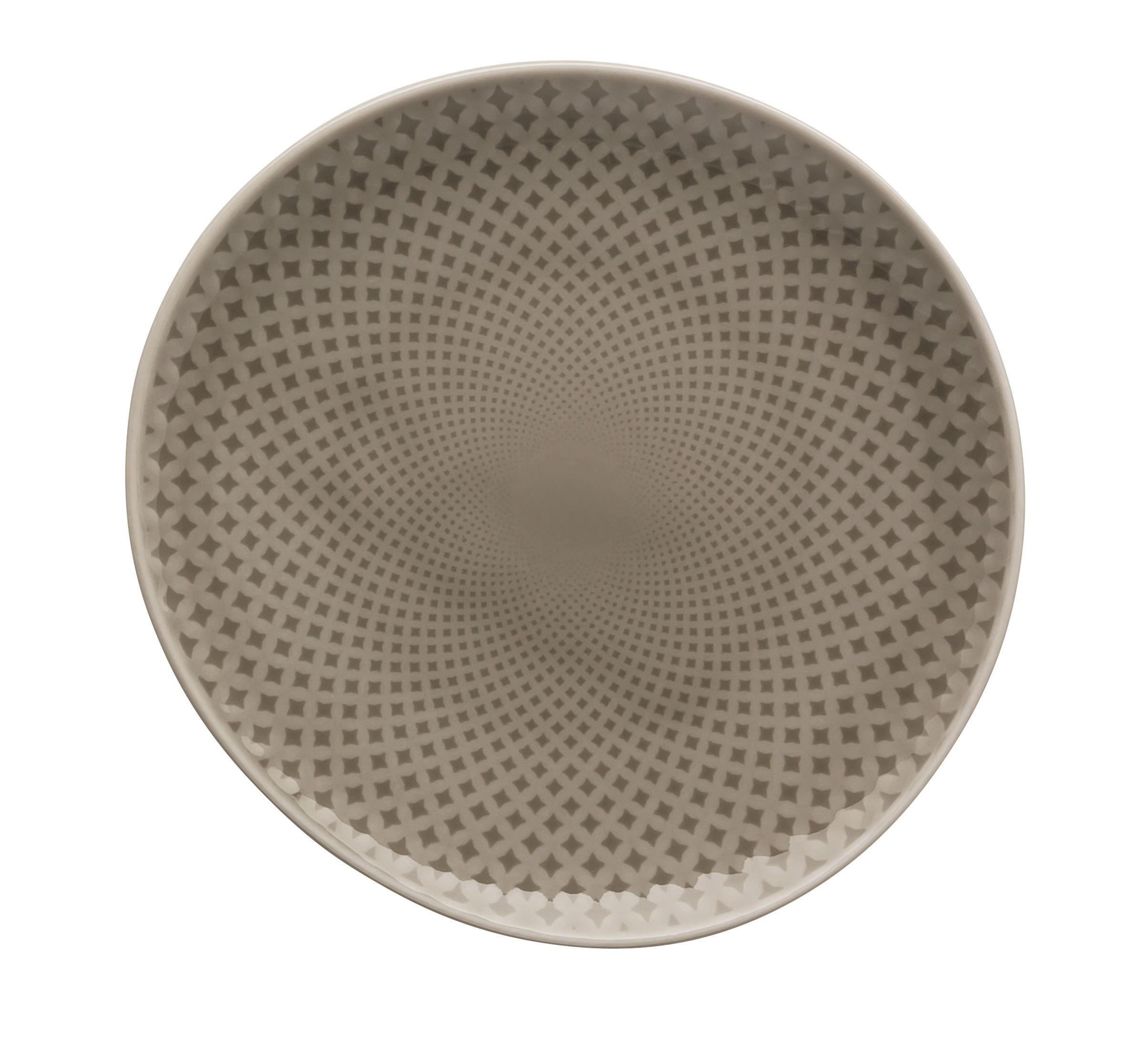 PLITVI KROŽNIK  Junto Pearl Grey  keramika  16 cm       - siva/bež, Basics, keramika (16cm) - Rosenthal