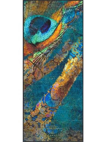 wash+dry FUßMATTE Exotic Pavo Mehrfarbig 60x140 cm