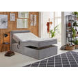 BOXSPRINGBETT 100/200 cm  in Hellgrau  - Hellgrau/Schwarz, KONVENTIONELL, Kunststoff/Textil (100/200cm) - Carryhome