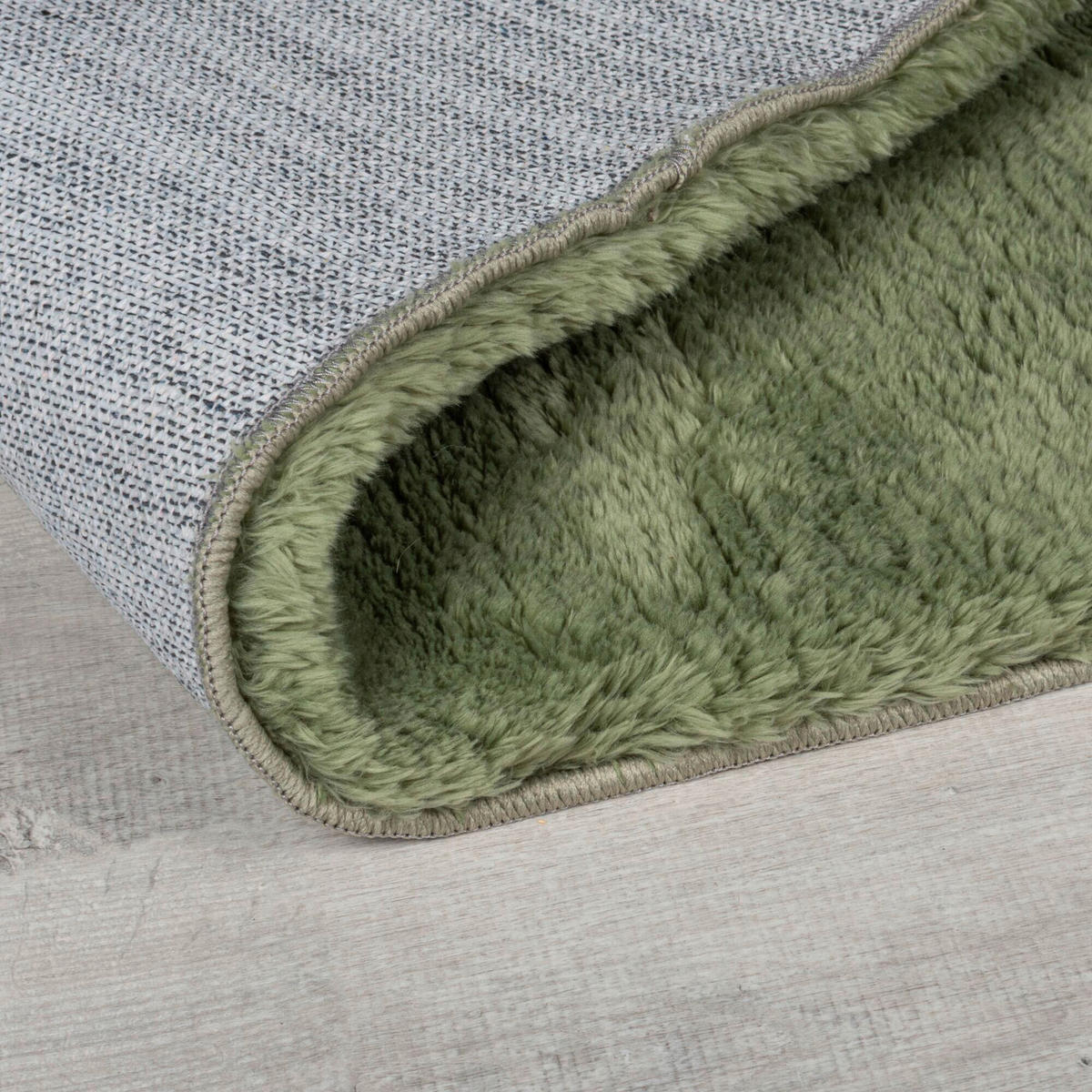 WEBTEPPICH 200/290 cm FAROE WOOL LOOK FUR Grün  - Grün, KONVENTIONELL, Textil (200/290cm)