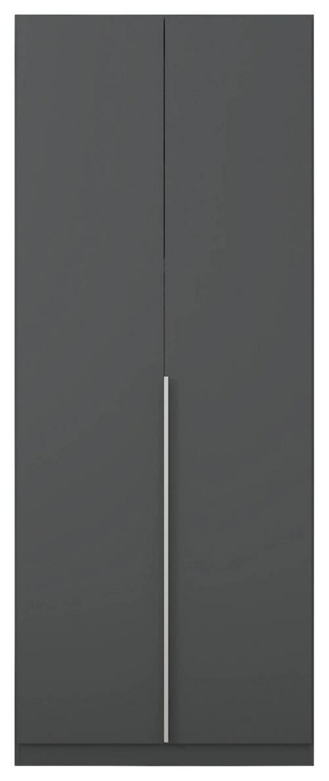 DREHTÜRENSCHRANK in Grau  - Alufarben/Grau, Modern, Holzwerkstoff (91/229/54cm) - Rauch Möbel