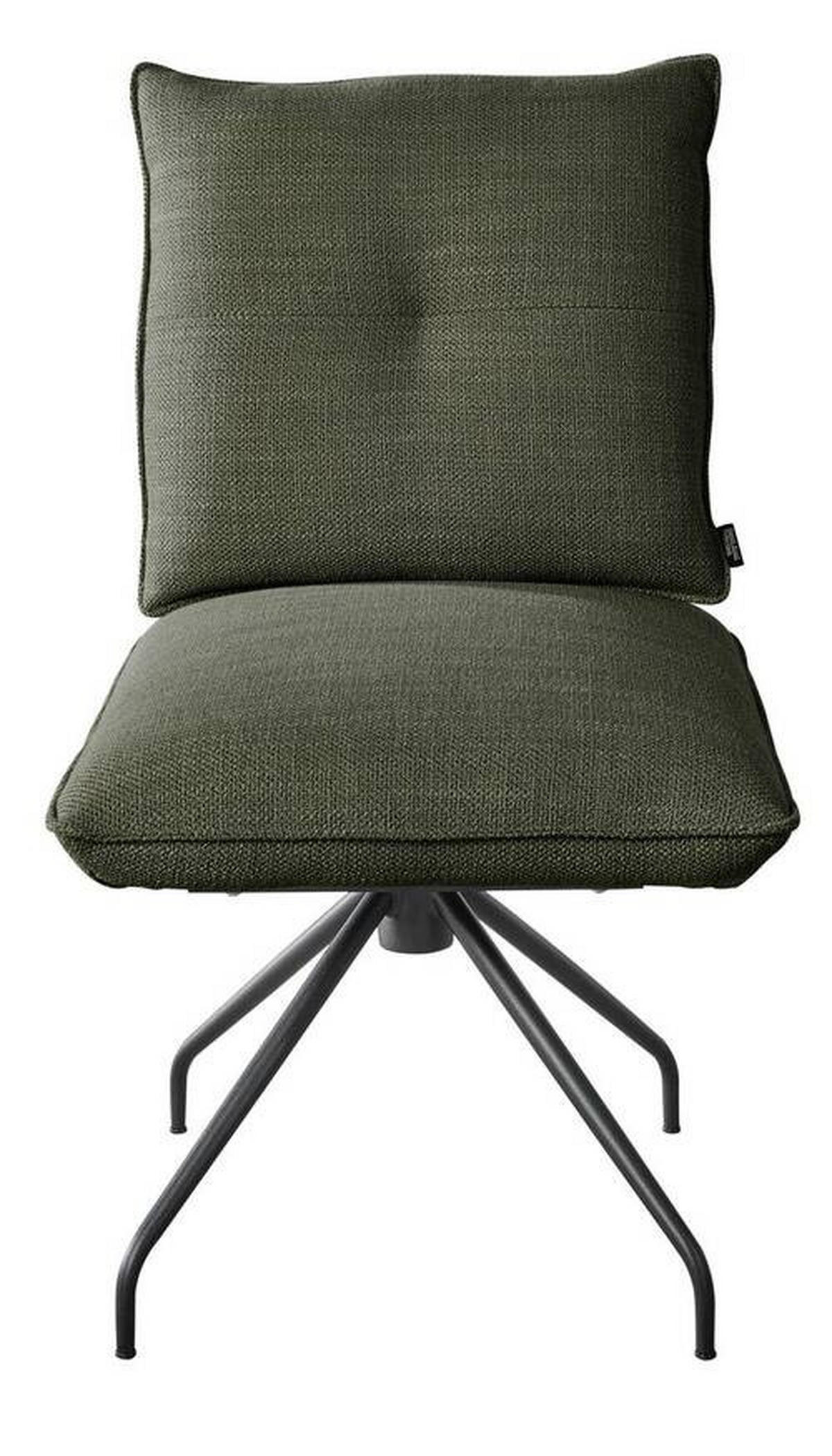 STUHL - Schwarz/Grün, Design, Textil/Metall (50/90/70cm) - Dieter Knoll