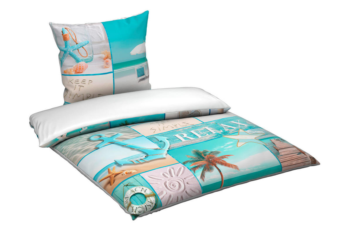 WENDEBETTWÄSCHE Satin 135/200 cm  - Multicolor, Textil (135/200cm) - Esposa