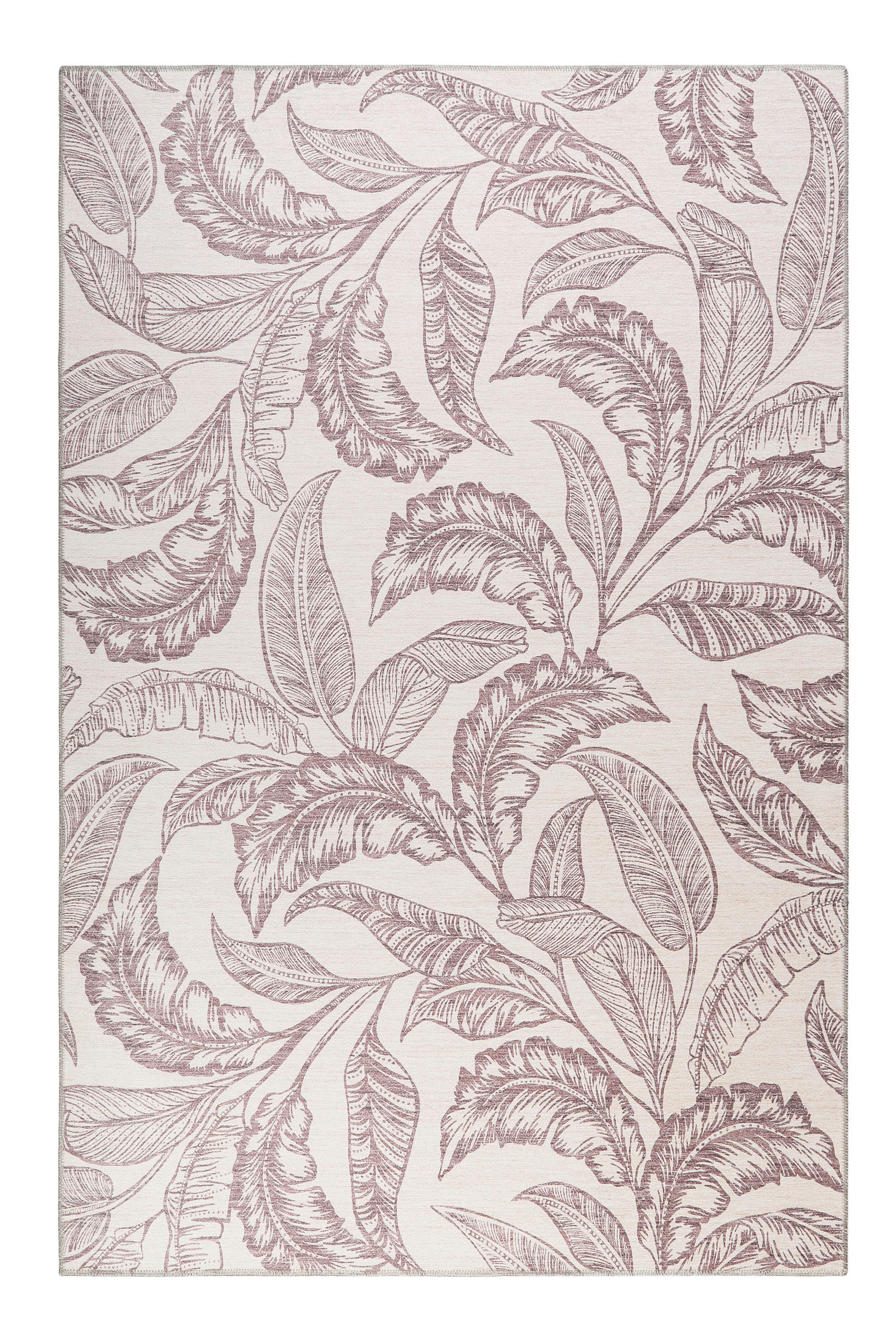 Webteppich Mozambique Palm Taupe/Beige 190x290 cm