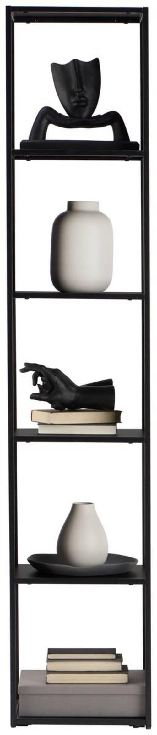 HYLLA i 37/188/30 cm svart  - svart, Trend, metall/plast (37/188/30cm) - Carryhome