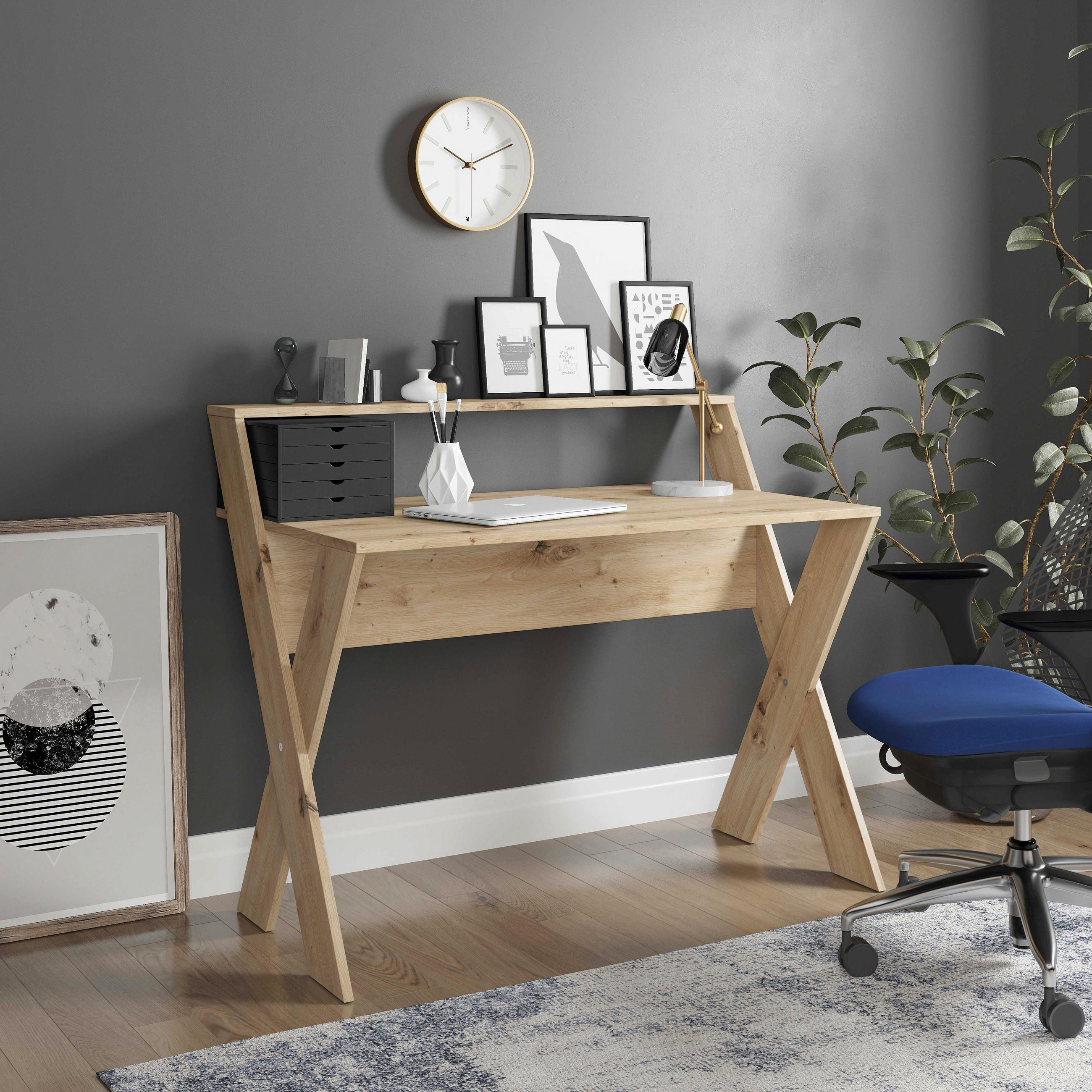 SCHREIBTISCH 115/95/65 cm  in Wildeiche  - Wildeiche, MODERN, Holzwerkstoff (115/95/65cm) - MID.YOU