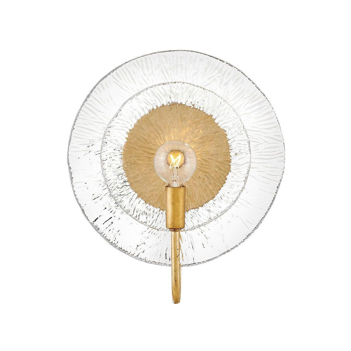 WANDLEUCHTE Rene  30/25,4/10,2 cm  - Goldfarben, KONVENTIONELL, Glas/Metall (30/25,4/10,2cm) - Elstead Lighting