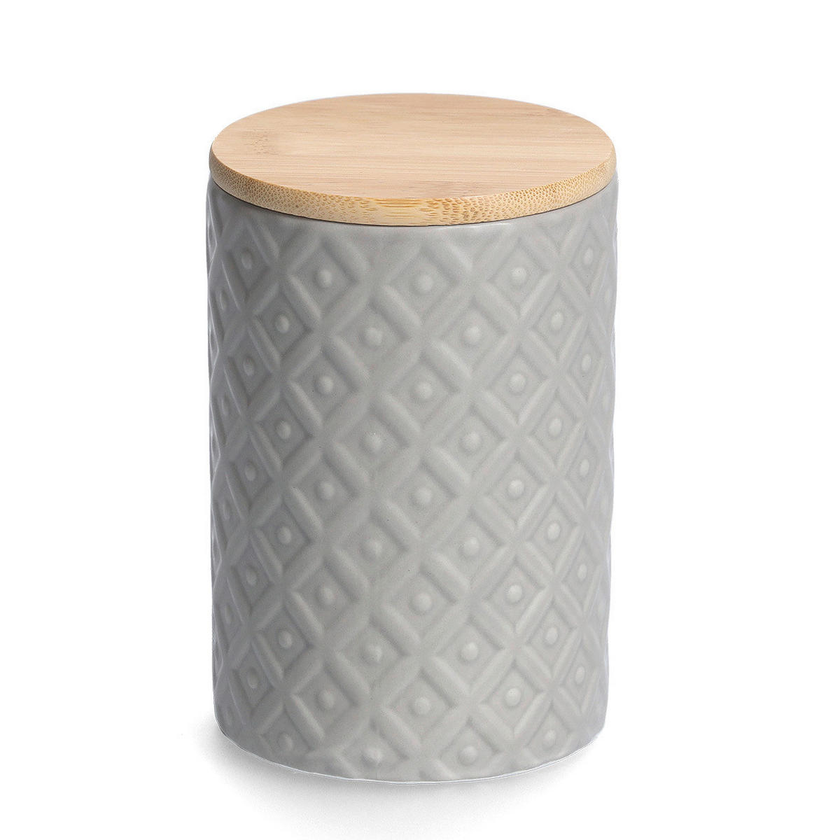 VORRATSDOSENSET  - Grau, Basics, Keramik (25,5/25,5/15cm) - Zeller Present