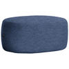 HOCKER in Textil Dunkelblau  - Schwarz/Dunkelblau, MODERN, Kunststoff/Textil (88/43/66cm) - Hom`in