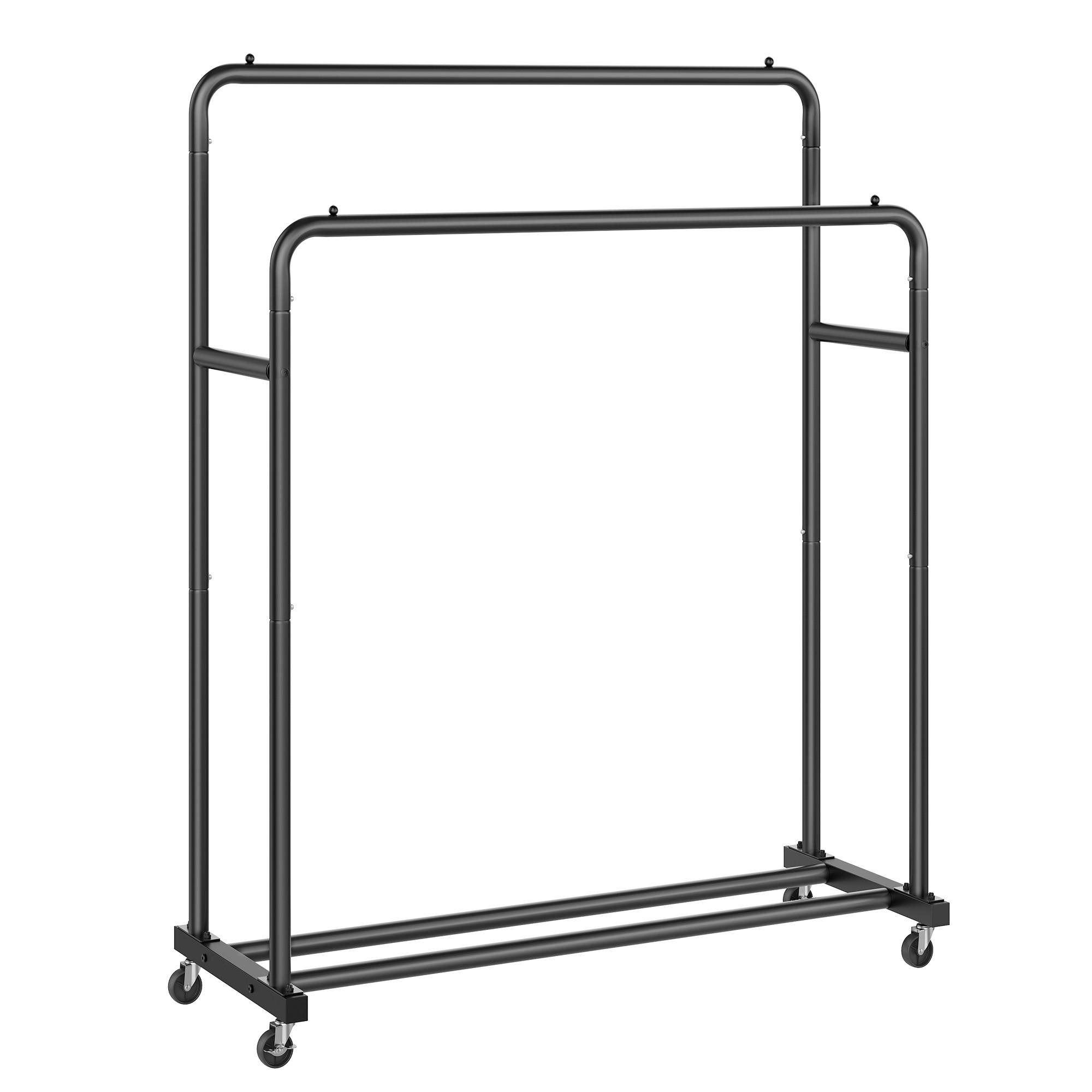 KLEIDERSTÄNDER in Schwarz 110/155,5/46,5 cm   - Schwarz, Basics, Metall (110/155,5/46,5cm)