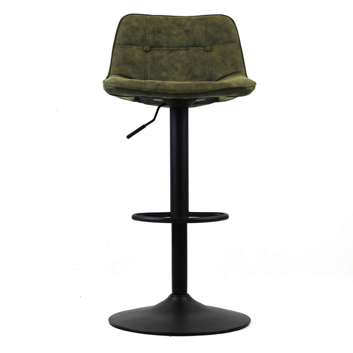 Thumbnail - Mid.you Barhocker-Set, Grün, Textil, 47x87x45 cm, gastro- und objekttauglich, Sitzfläche 360° drehbar, Esszimmer, Barmöb...