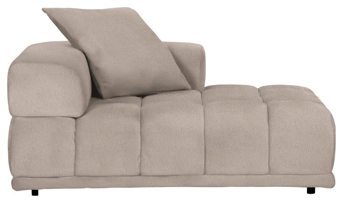 SOFFMODUL i plysch ljusbrun  - ljusbrun/svart, Klassisk, textil/plast (125/66/155cm) - Best Price