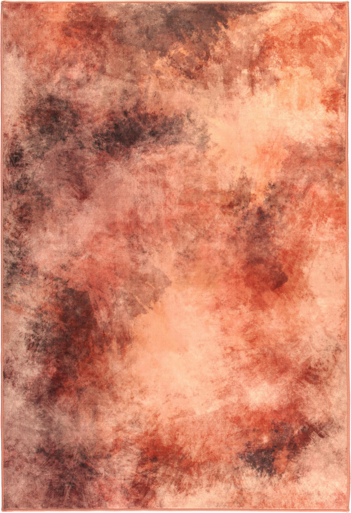 VINTAGE-TEPPICH Cortea Onirah 130/190 cm  in Terracotta, Rotbraun, Roségold  - Rotbraun/Roségold, Design, Kunststoff/Textil (130/190cm) - Lindorug