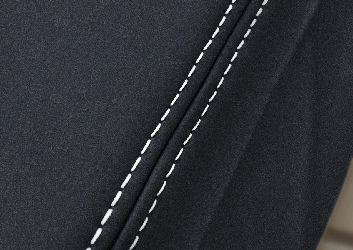 ECKSOFA  in Echtleder Dunkelblau  274/235 cm  - Eichefarben/Beige, KONVENTIONELL, Leder/Holzwerkstoff (274/235cm) - Beldomo Premium