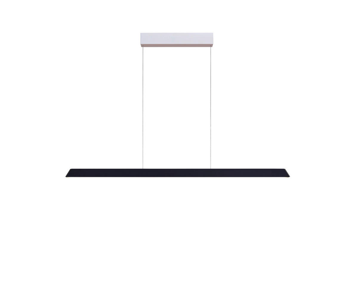 LED-HÄNGELEUCHTE 120/3/140 cm  - Schwarz/Weiß, Design, Metall (120/3/140cm) - BOPP
