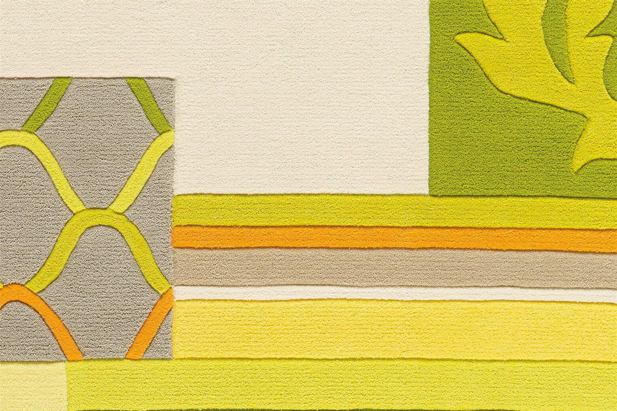 FLACHWEBETEPPICH  Wohnzimmer 170/240 cm Grün, Naturfarben rechteckig  - Naturfarben/Grün, Basics, Textil (170/240cm) - Kayoom