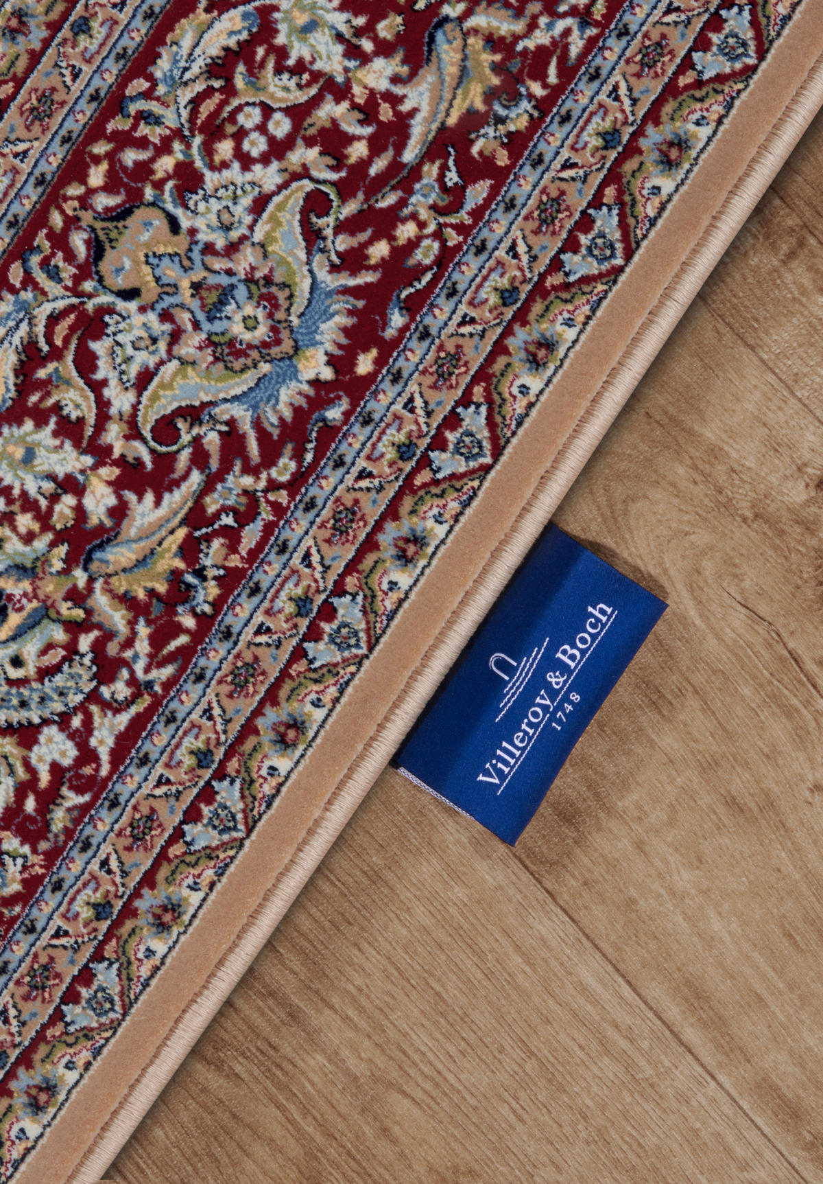 FLACHWEBETEPPICH 128/190 cm Kollektion 1870 Bordeaux, Beige  - Bordeaux/Beige, Design, Kunststoff/Textil (128/190cm) - Villeroy & Boch