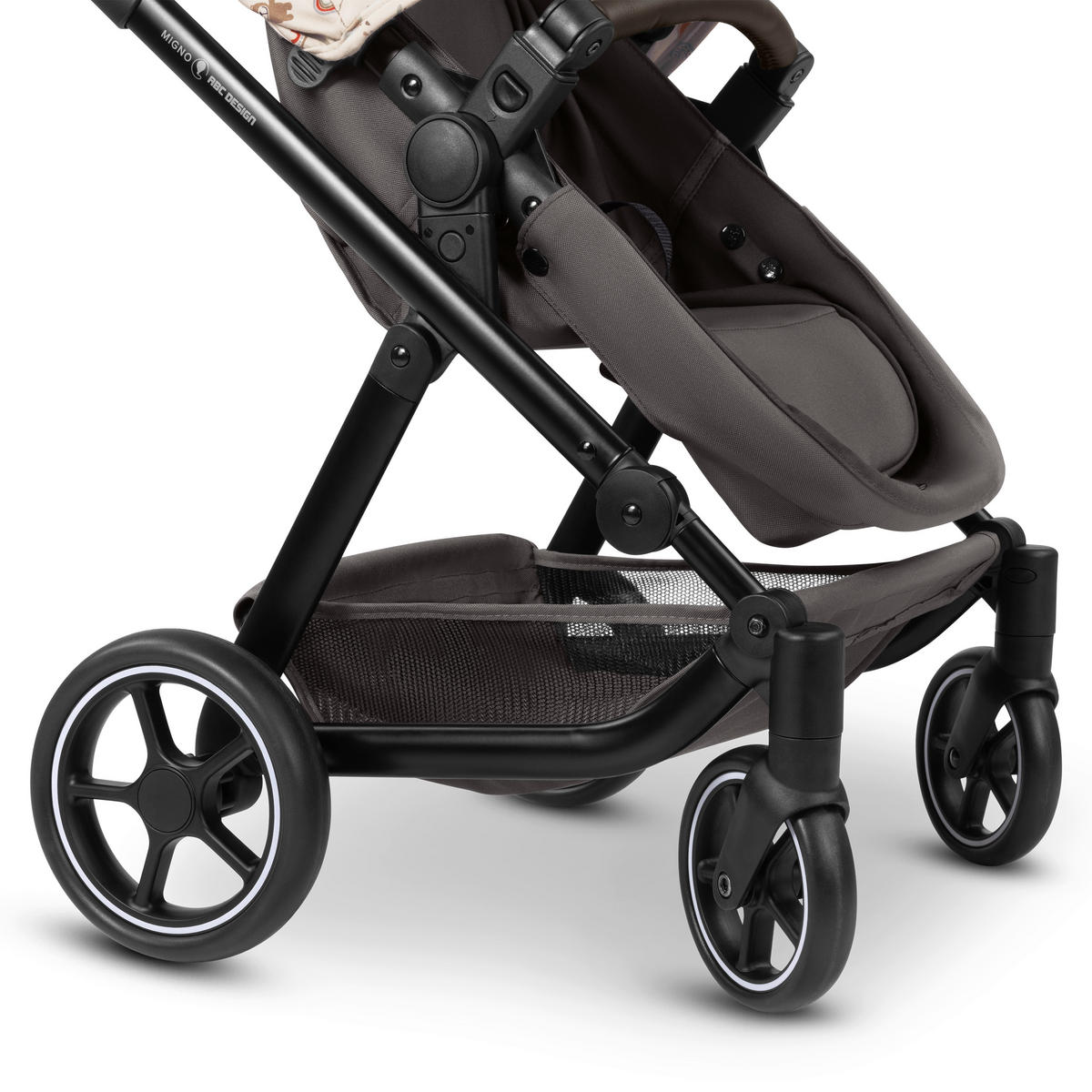 PUPPENWAGEN - Beige/Multicolor, Basics, Textil (62/45/67cm) - ABC Design