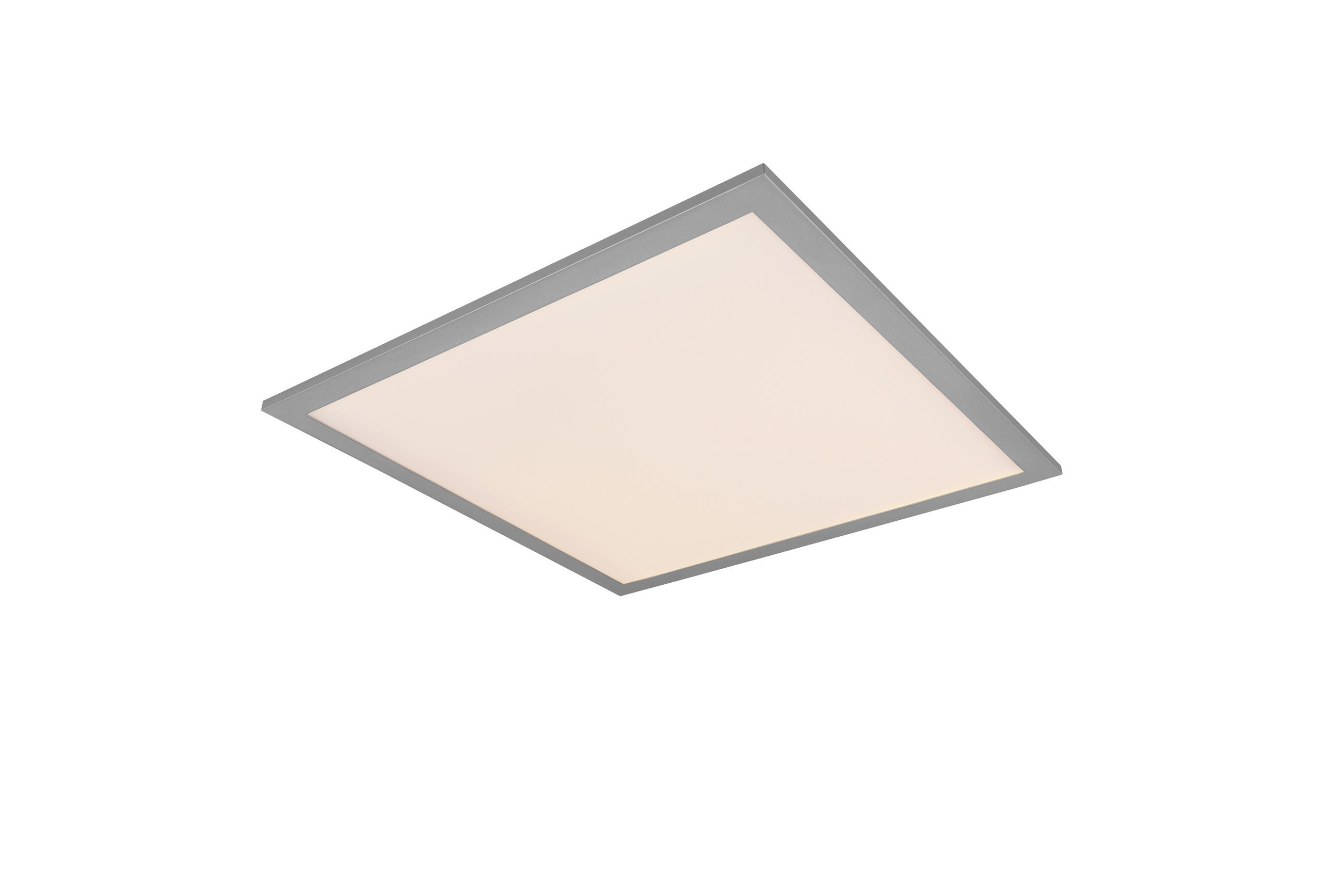 LED-TAKLAMPA Alpha 18 W 45/45/3 cm  - titanfärgad, Basics, metall (45/45/3cm)