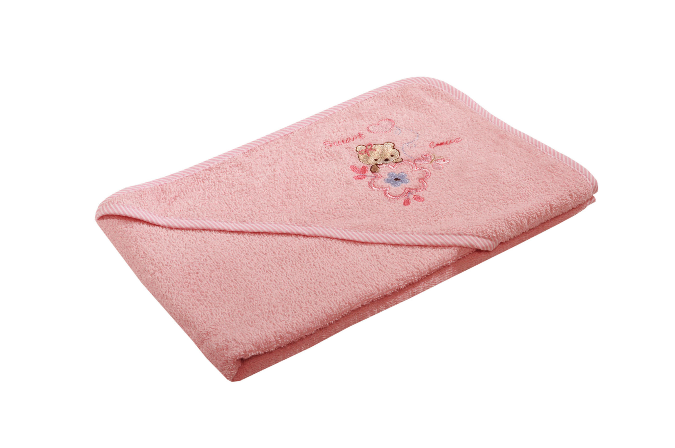 BRISAČA S KAPUCO      70/70 cm     - roza, Basics, tekstil (70/70cm)