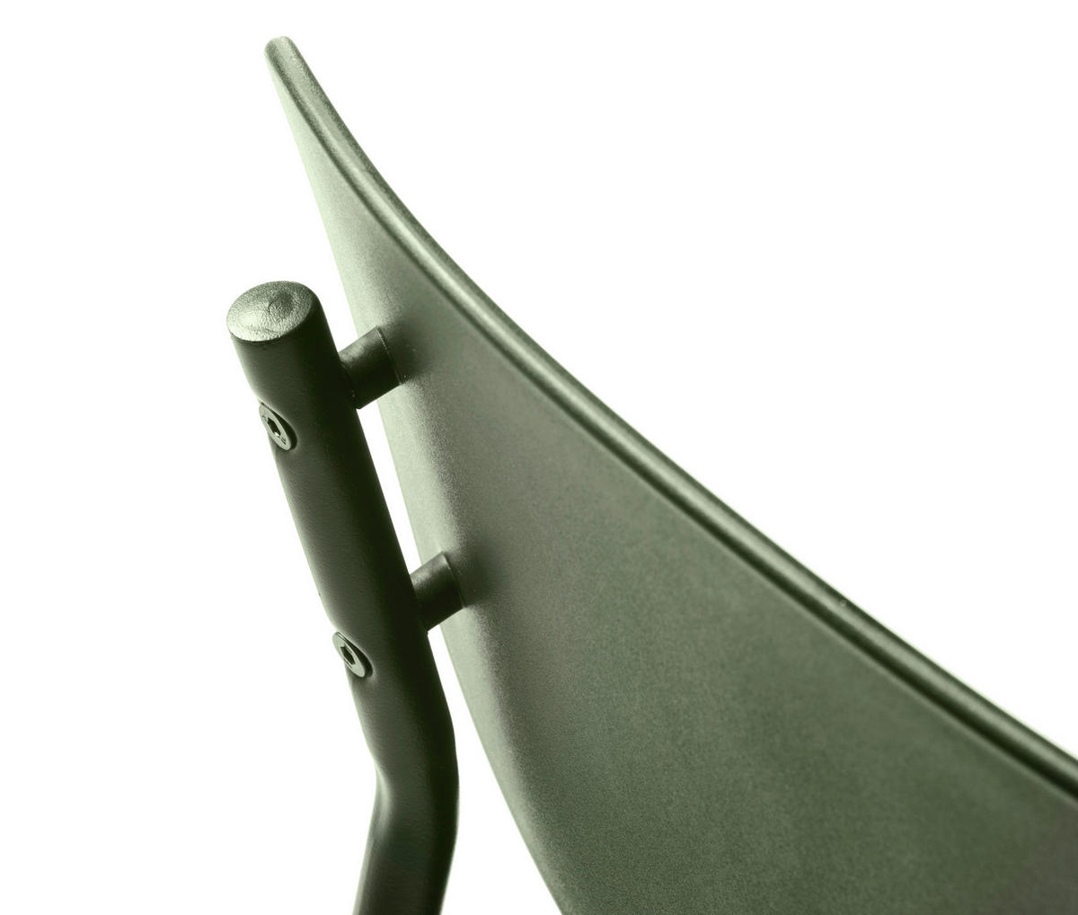 STUHL-SET 4 Stück stapelbar, abwischbar   - Olivgrün, MODERN, Kunststoff/Metall (43,5/79/61cm) - Livetastic