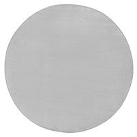 FLACHWEBETEPPICH  Wohnzimmer 133 cm Fancy Hellgrau rund  - Hellgrau, Basics, Kunststoff (133cm) - Hanse Home