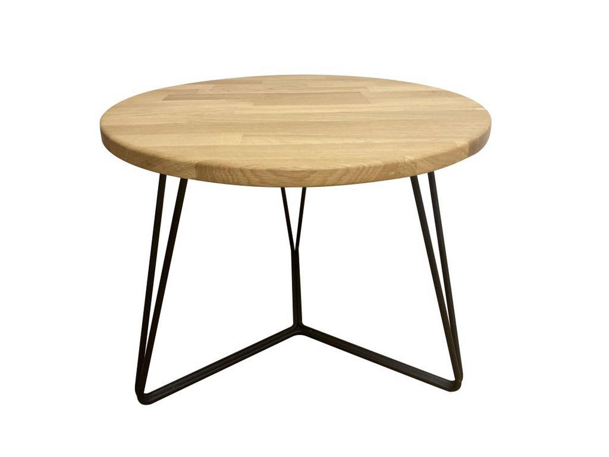 KLUB STOLIĆ boje hrasta  drvo, metal  - boje hrasta/crna, Moderno, drvo/metal (50/44cm)