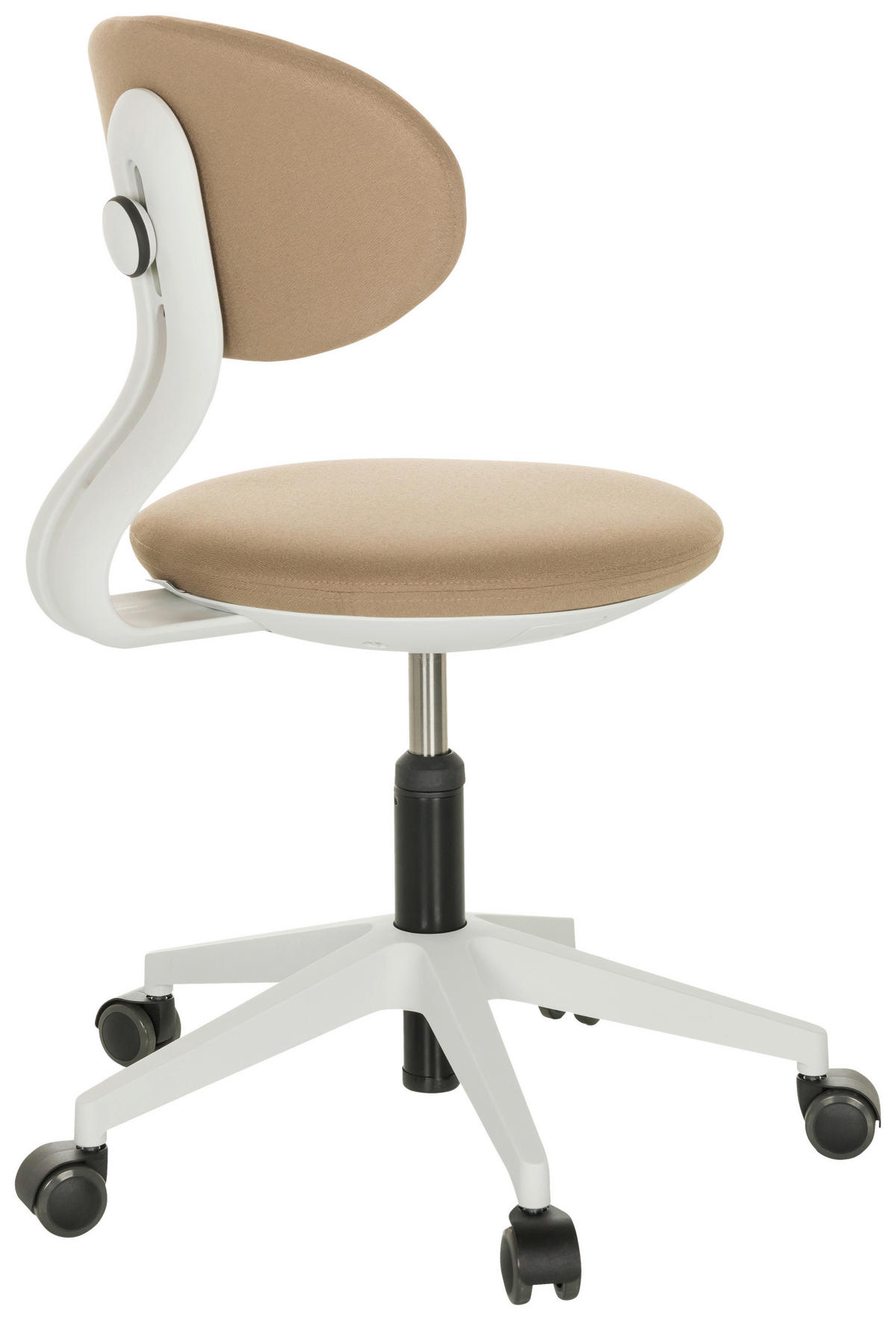 JUGENDDREHSTUHL  in Beige  - Beige/Weiß, Basics, Kunststoff/Textil (42/66-87/52cm) - MID.YOU