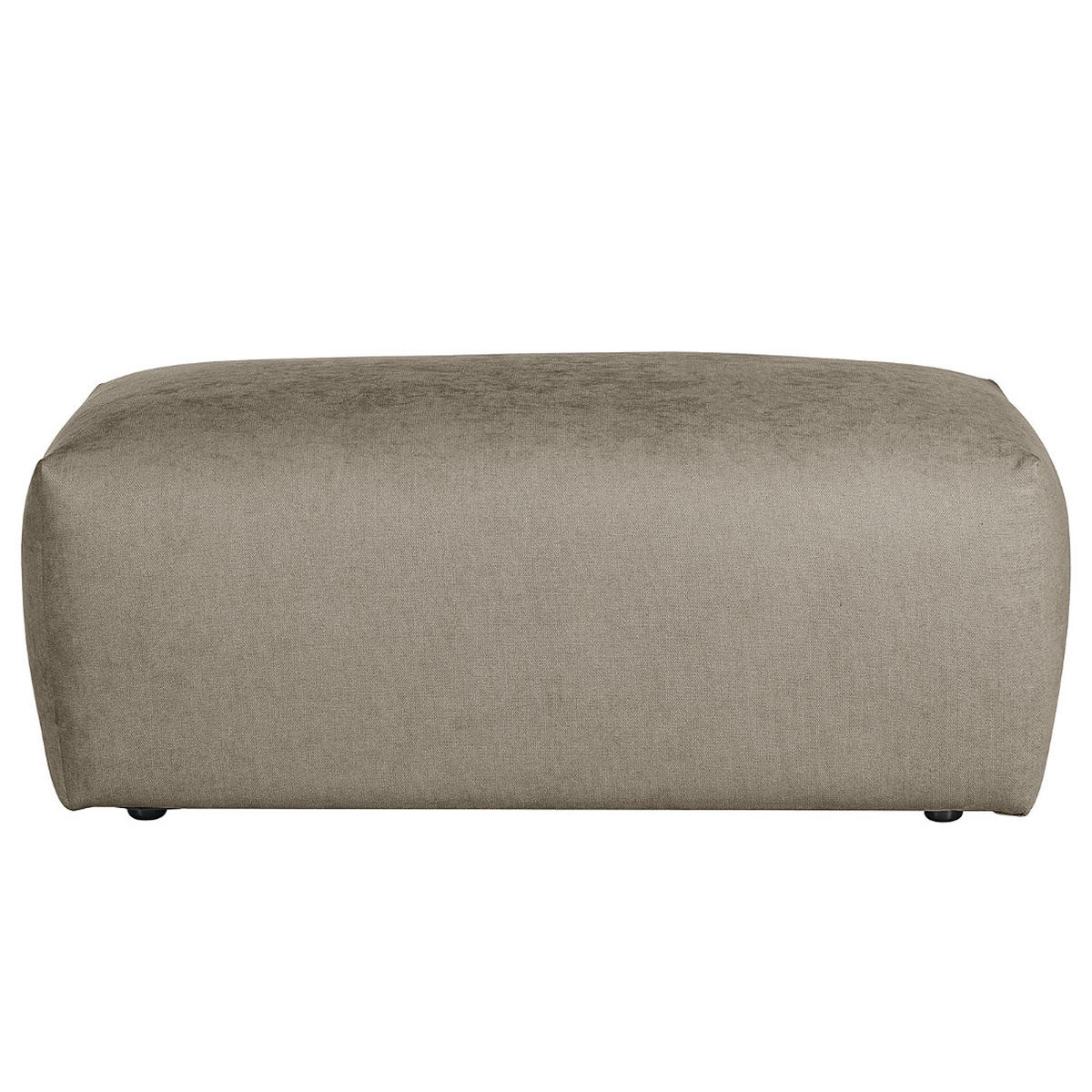 HOCKER in Textil Grau  - Schwarz/Grau, Modern, Kunststoff/Textil (102/41/52cm) - Trendmanufaktur