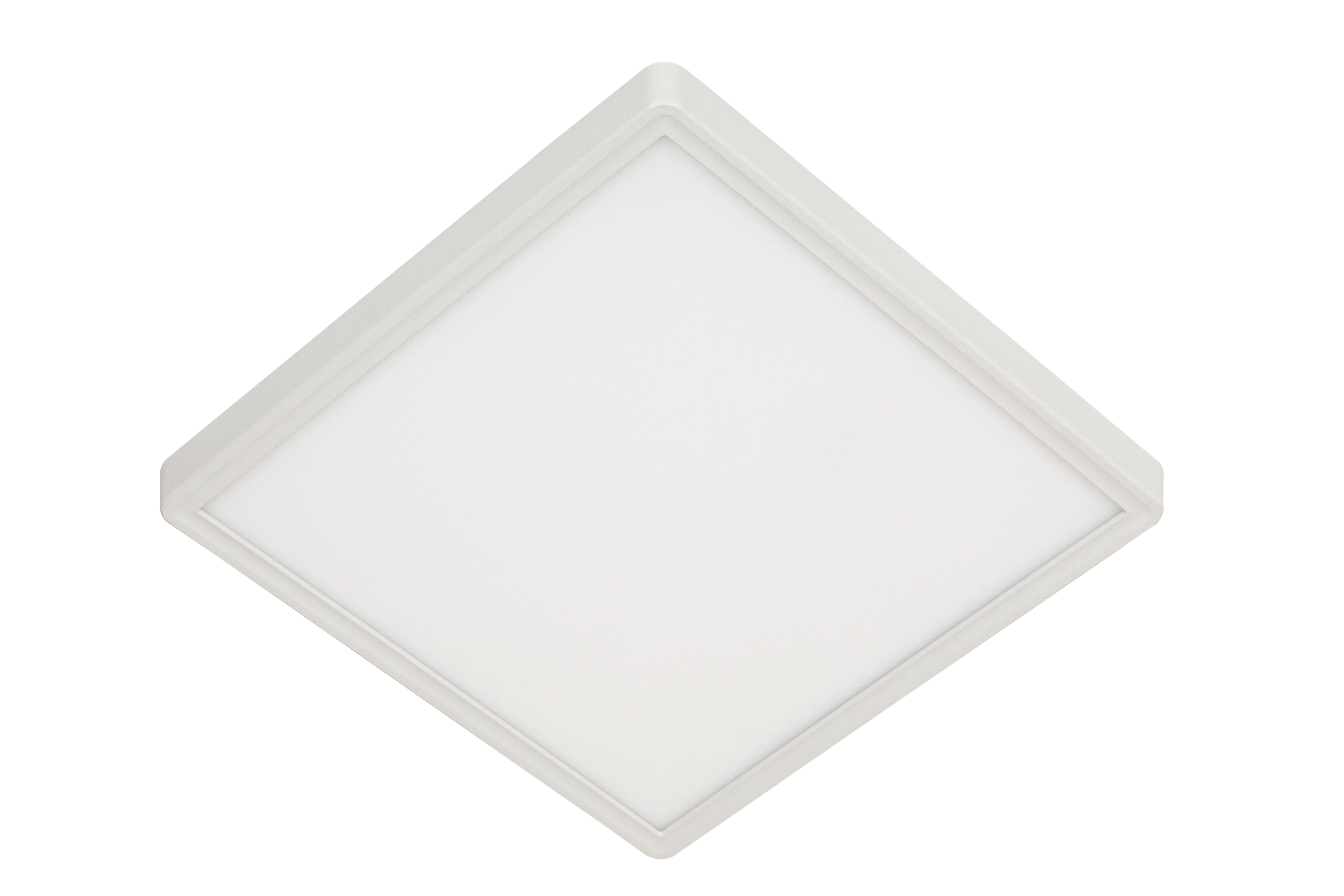 LED-DECKENLEUCHTE 30/30/10 cm   - Weiß, Basics, Kunststoff (30/30/10cm) - Novel