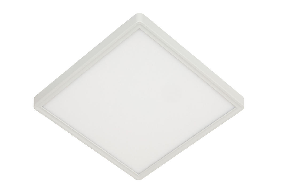 LED-DECKENLEUCHTE 18 W    30/30/10 cm  - Weiss, Basics, Kunststoff (30/30/10cm) - Novel