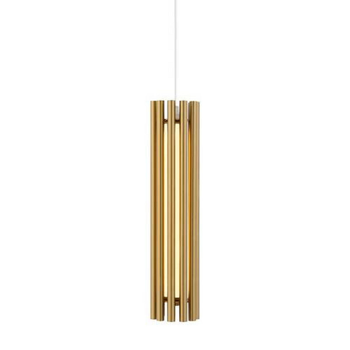 PENDELLEUCHTE 8,1/36 cm    - Messingfarben/Goldfarben, Trend, Kunststoff/Metall (8,1/36cm) - MAYTONI