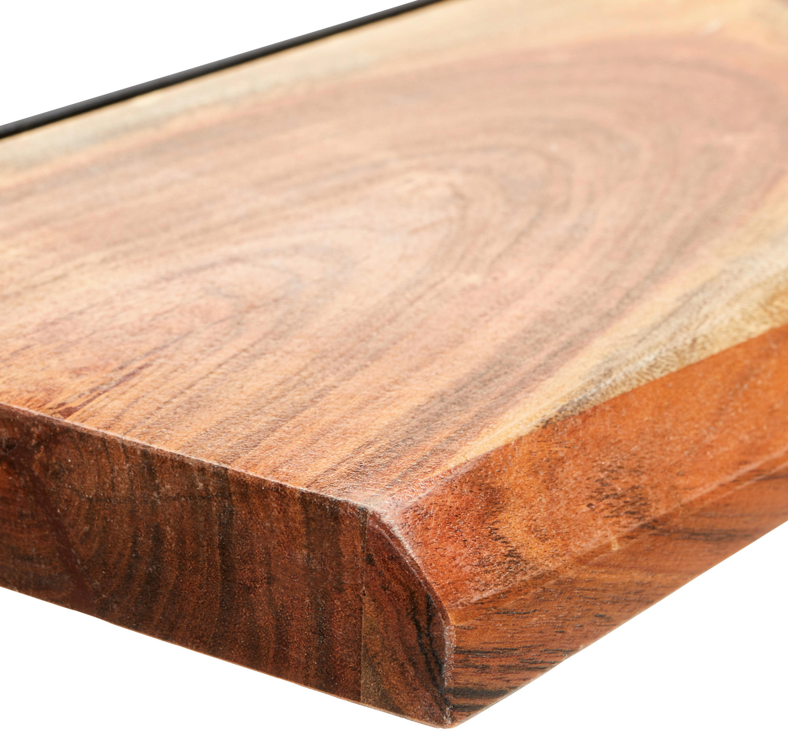 WANDBOARD Akazie massiv Naturfarben  - Naturfarben, Natur, Holz (120/3,5/20cm) - Livetastic