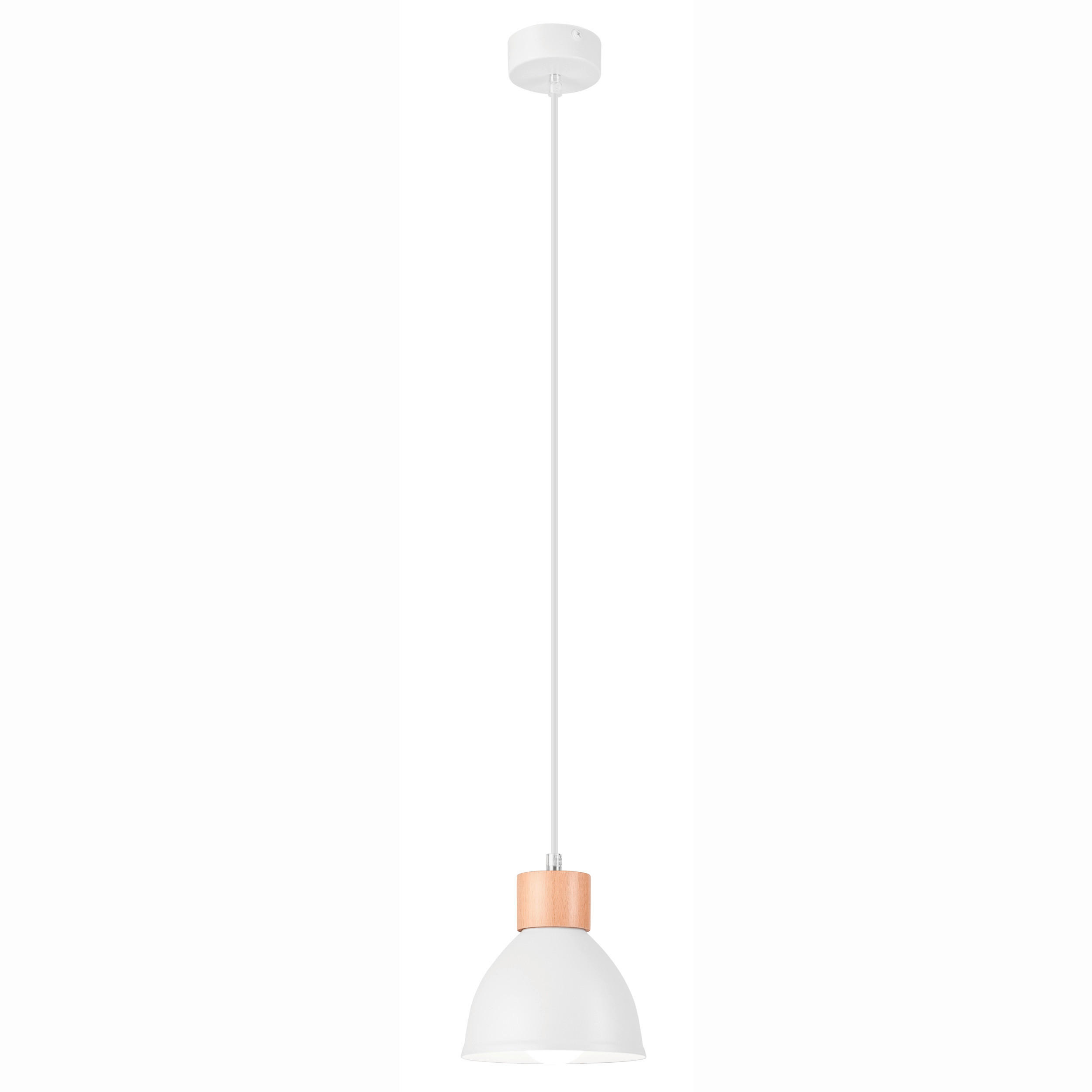 HÄNGELEUCHTE Nico 108/8/15 cm   - Weiß Hochglanz, Basics, Metall (108/8/15cm)