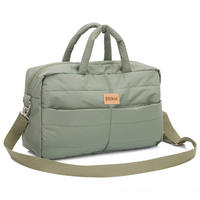 WICKELTASCHE  - Salbeigrün/Schwarz, Basics, Textil (43/28/14cm) - Fillikid