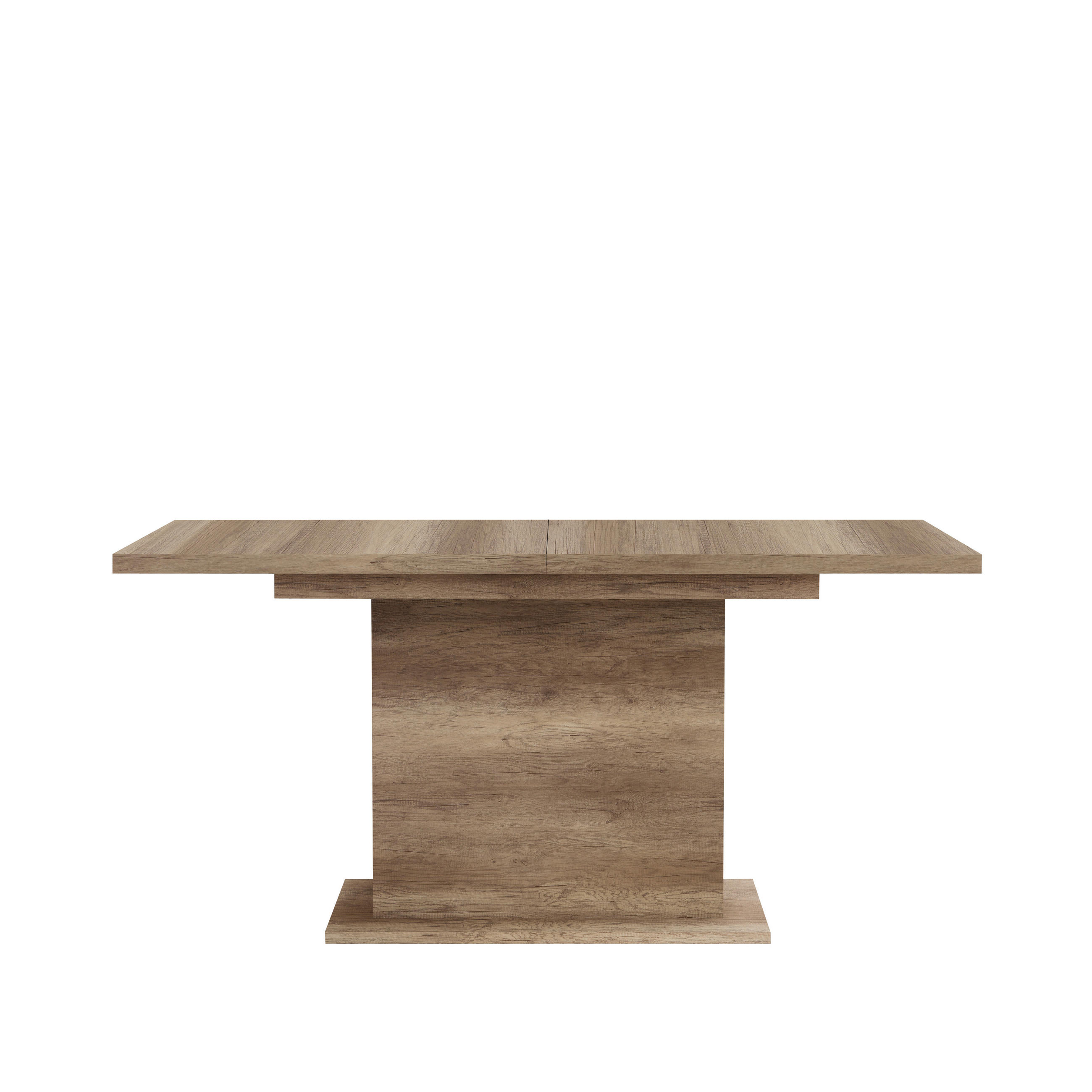 KIHÚZHATÓ ASZTAL - tölgyfa színű, Basics, faalapú anyag (160/76,6/90cm) - Xora