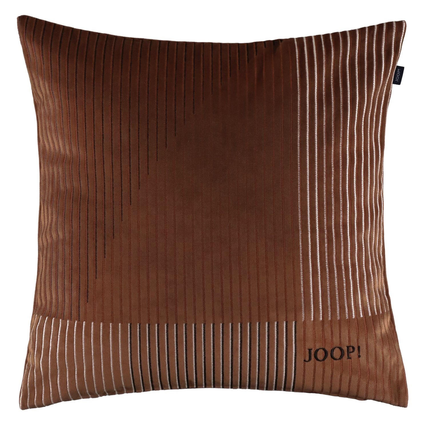 KISSENHÜLLE J-Divided 50/50 cm  - Cognac/Dunkelorange, Trend, Textil (50/50cm) - Joop!