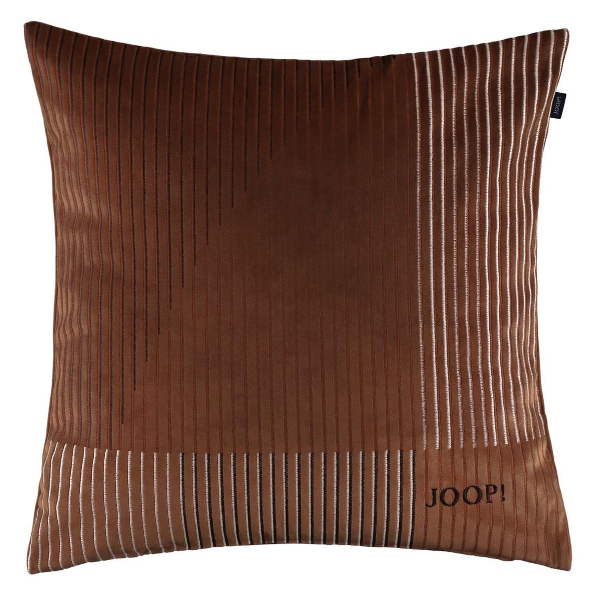 KISSENHÜLLE J-Divided 50/50 cm  - Cognac/Dunkelorange, Trend, Textil (50/50cm) - Joop!