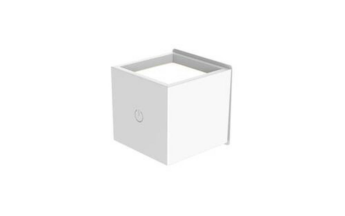 LED-WANDLEUCHTE Box 7.5/7.5/7.5 cm   - Weiß, Basics, Kunststoff (7.5/7.5/7.5cm) - New Garden