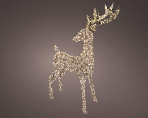 LED-DEKOLEUCHTE  - Goldfarben, KONVENTIONELL, Kunststoff (18/65/130cm)