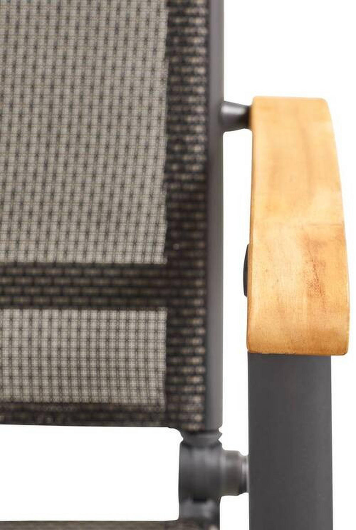 VRTNA SKLOPIVA STOLICA  antracit, crna  drvo, metal, tekstil      - crna/antracit, Basics, drvo/metal (63/116/60cm) - Ambia Garden