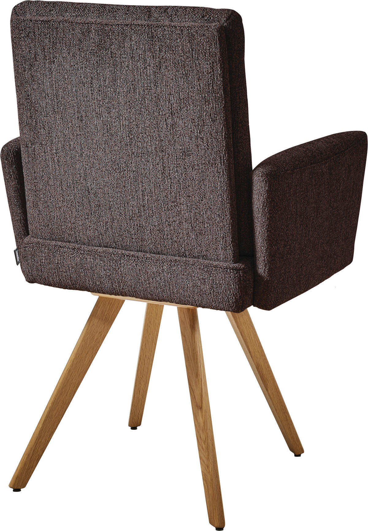 ARMLEHNSTUHL in Holz, Textil Dunkelbraun  - Eichefarben/Dunkelbraun, Design, Holz/Textil (56/92/60cm) - Dieter Knoll