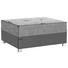 HOCKER Lederlook, Webstoff Dunkelgrau, Grau - Chromfarben/Dunkelgrau, Design, Kunststoff/Textil (96/42/78cm) - CARRYHOME
