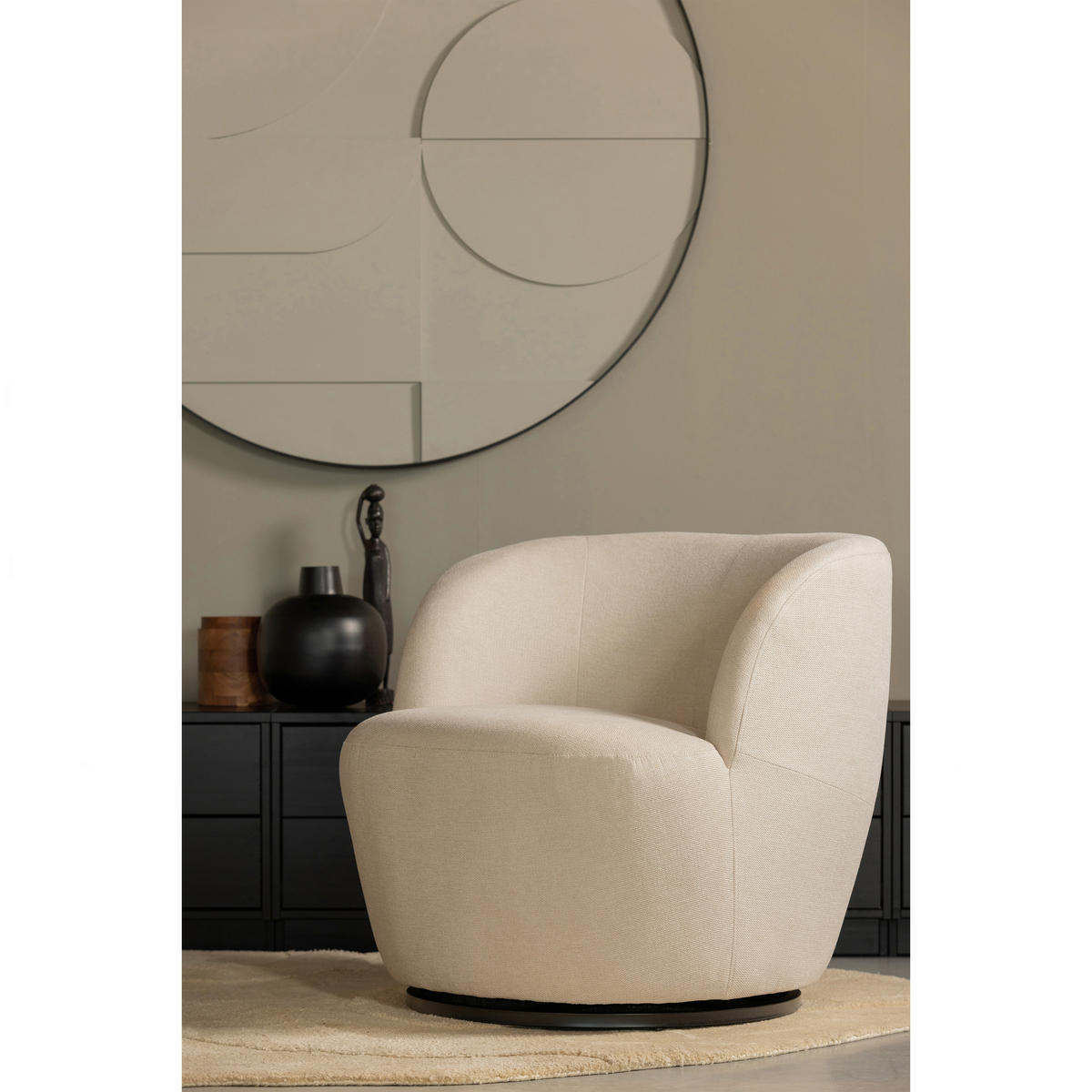 SESSEL in Webstoff Weiß  - Schwarz/Weiß, Design, Kunststoff/Textil (70/68/77cm) - Livetastic