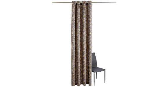 ÖSENSCHAL ONDA Verdunkelung 140/245 cm - Blau/Goldfarben, LIFESTYLE, Textil (140/245cm) - Dieter Knoll