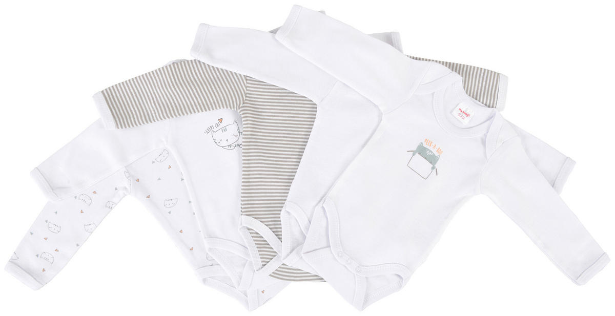 BABYBODY-SET  - Taupe/Gelb, Basics, Textil (86/92null) - My Baby Lou