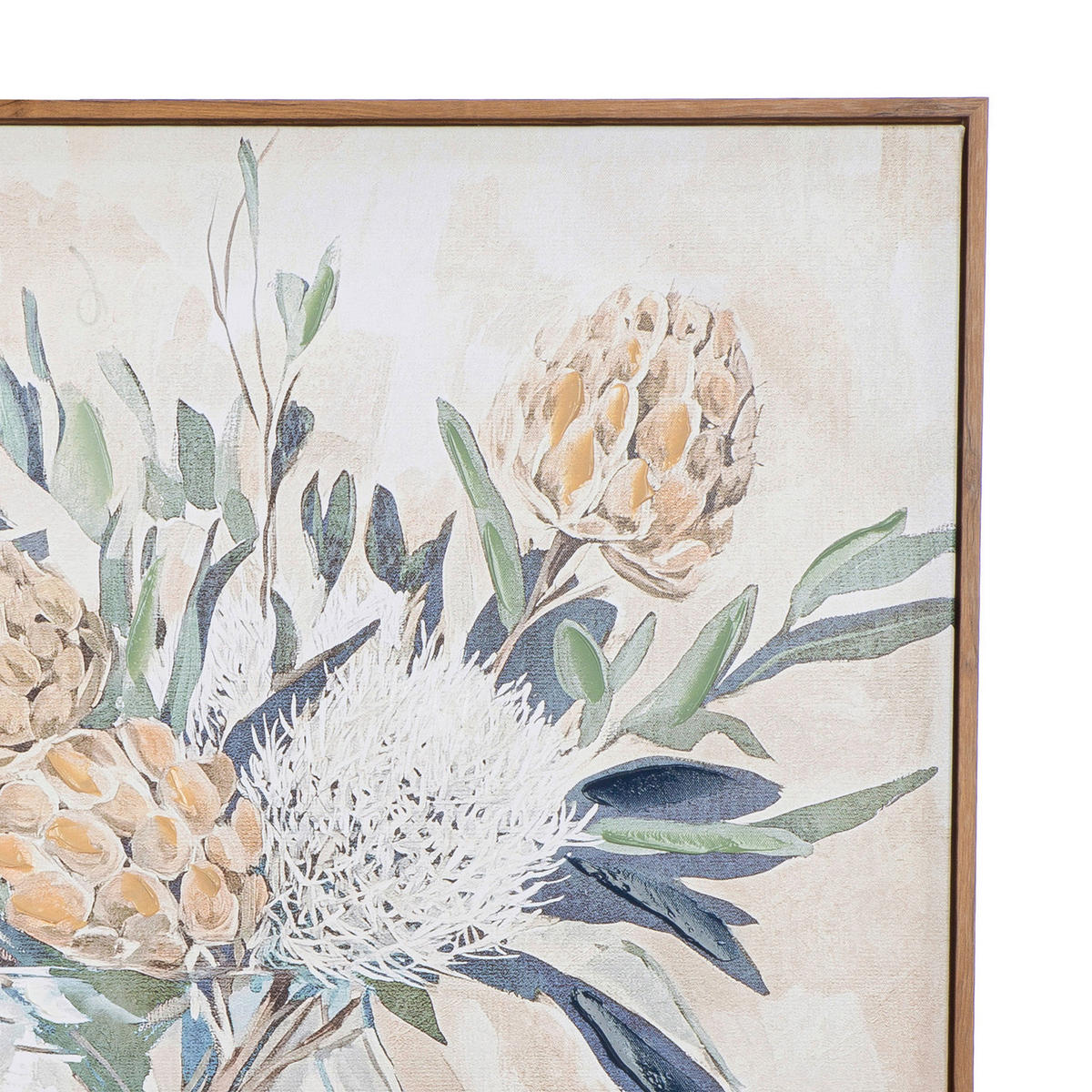 LEINWANDBILD Blumen Multicolor  - Hellbraun/Multicolor, Basics, Holz/Kunststoff (80/80/4cm)