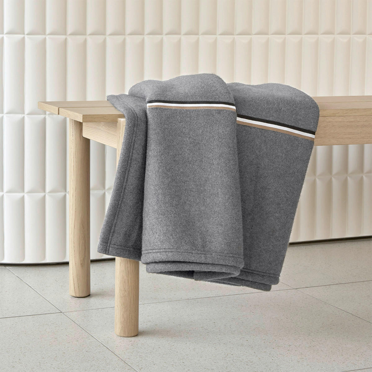 PLAID 130/170 cm  - Grau, Design, Textil (130/170cm) - Hugo Boss